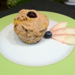 Pfirsich-Blaubeer-Muffins Vollkorn glutenfrei vegan
